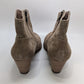 FRYE Light Brown Suede Heeled Boots