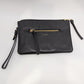 Lodis Black/Gold Zippered Pouch with Wrist Strap
