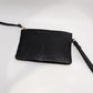 Lodis Black/Gold Zippered Pouch with Wrist Strap