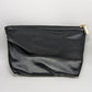 Expression NYC Black Faux-Leather Zippered Pouch