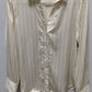 H&M Cream Striped Long-Sleeve Button-Down Blouse