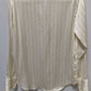 H&M Cream Striped Long-Sleeve Button-Down Blouse