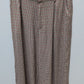 Tronjori Brown/Red Printed Wide-Leg Pants