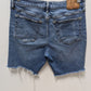 Aeropostale Medium Wash Distressed Bermuda Denim Shorts
