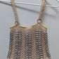 Beige/Silver Crochet Pop-Tabs Tote Bag Purse