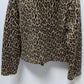 GREYLIN Brown Fuzzy Animal Print Moto Jacket