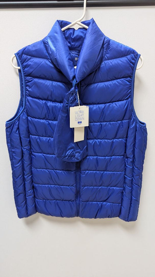 Uniqlo Blue Ultra-Light Down Feather Puffer Vest