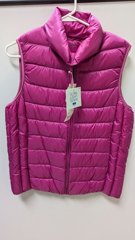 Uniqlo Pink Ultra-Light Down Feather Puffer Vest