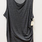 Treasure & Bond Heather Grey Sleeveless Ruched Tee Dress (3X)