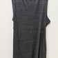 Treasure & Bond Heather Grey Sleeveless Ruched Tee Dress (2X)