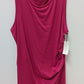 Treasure & Bond Hot Pink Sleeveless Ruched Tee Dress