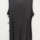 Treasure & Bond Black Sleeveless Ruched Tee Dress