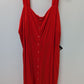 Ava & Viv Red Sleeveless Button-Down Maxi Dress
