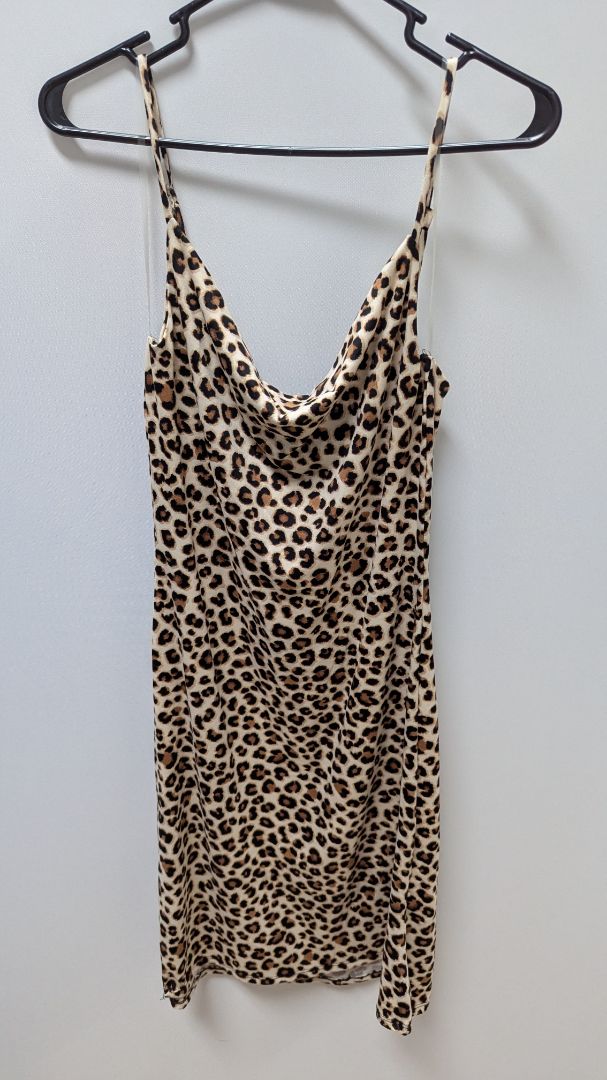 Velvet Torch Brown Leopard Snug Mini Dress
