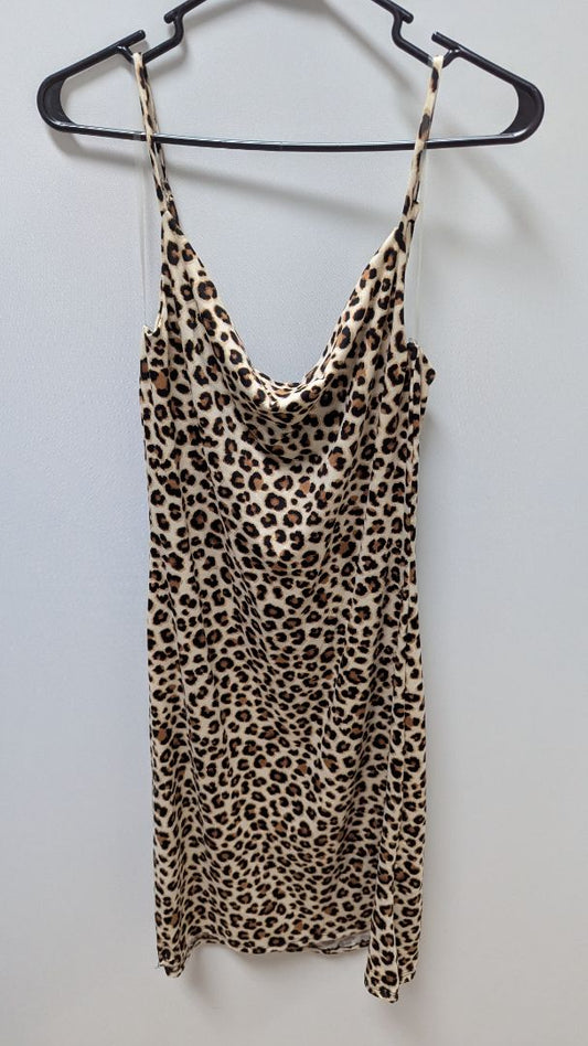 Velvet Torch Brown Leopard Snug Mini Dress
