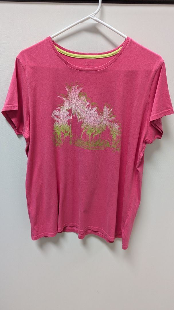 Columbia Hot Pink Palm Graphic T-Shirt