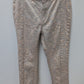 Pilcro Cream Patterned High-Rise Denim Leggings