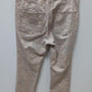 Pilcro Cream Patterned High-Rise Denim Leggings