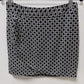 Banana Republic Navy/White Printed Faux-Wrap Skirt