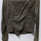 Gap Dark Green Cropped Linen Moto Jacket