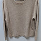 H&M Beige Wool-Blend Long-Sleeve Sweater