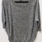 Express Heather Grey 3/4 Sleeve Sweater