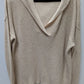 Natural Reflections Cream Hooded Knit Sweater