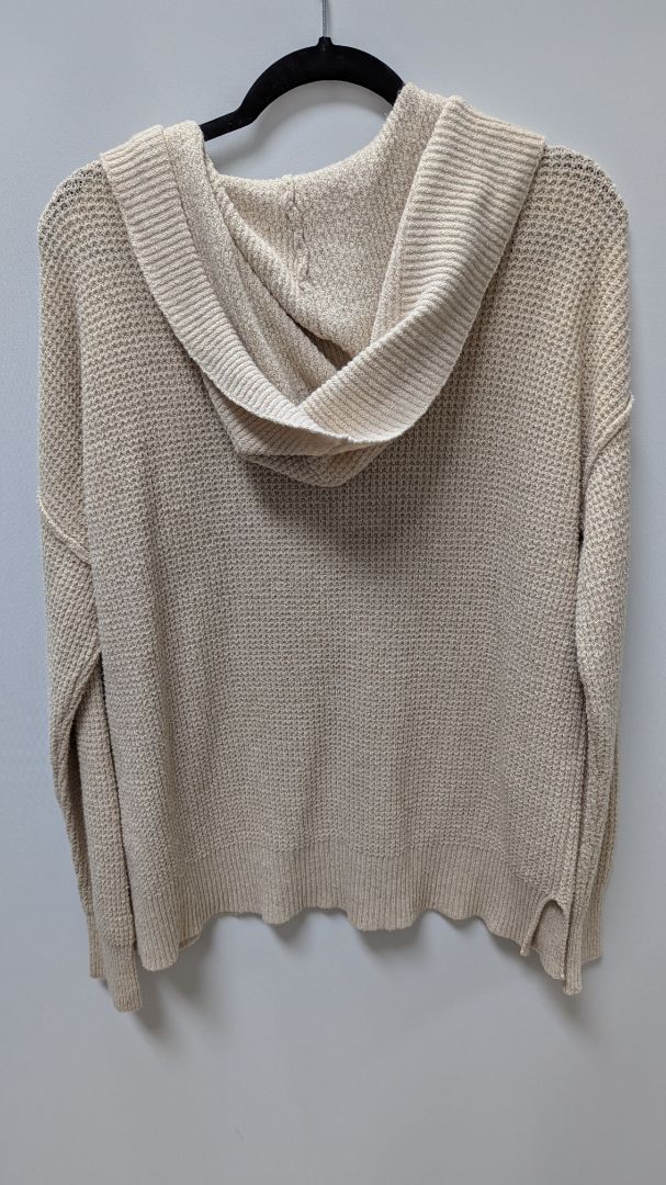 Natural Reflections Cream Hooded Knit Sweater