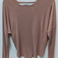 Pink Rose Pink Crossback Long-Sleeve Sweater