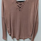 Pink Rose Pink Crossback Long-Sleeve Sweater