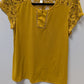 PerSeption Concept Mustard Lace-Sleeve Blouse