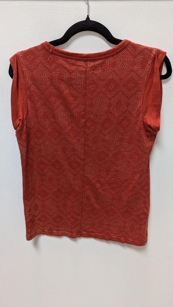 Banana Republic Orange "Malibu" Sleeveless T-Shirt