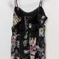 Princess Vera Wang Black Floral Mini Dress