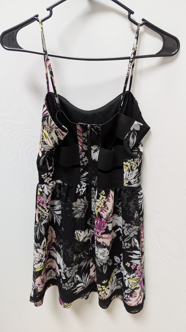 Princess Vera Wang Black Floral Mini Dress