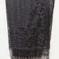 Black Lace Fringed Shawl Scarf