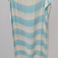 BERSHKA Accessories Light Blue/White Striped Scarf