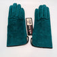 aris too Vintage Turquoise Genuine Leather Gloves