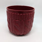 Norfolk Island Red Faux-Crochet Organizer Pot