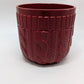 Norfolk Island Red Faux-Crochet Organizer Pot