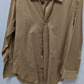 Cuzzens Light Brown Long-Sleeve Button-Down Shirt