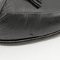 Bally Black Leather Tassel Fringe Loafer