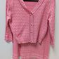 Nanette Lepore Pink Knit Sweater & Skirt 2 PC Set