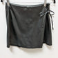 Simply Blessed Black Faux Leather Mini Skort
