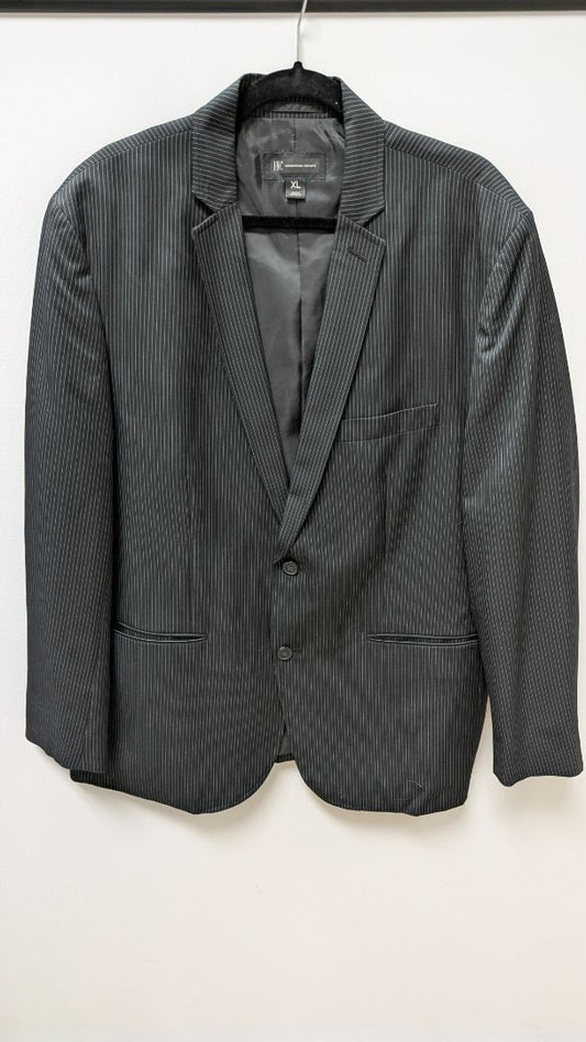 INC Black/White Striped Men's 2-Button Blazer