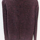 Dark Purple Knit Button-Down Cardigan Sweater