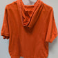 Style & Co Sport Orange Short-Sleeve Zippered Hoodie
