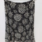 Vol. 1 Black/Ivory Printed Knit Flared Skirt