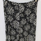 Vol. 1 Black/Ivory Printed Knit Flared Skirt
