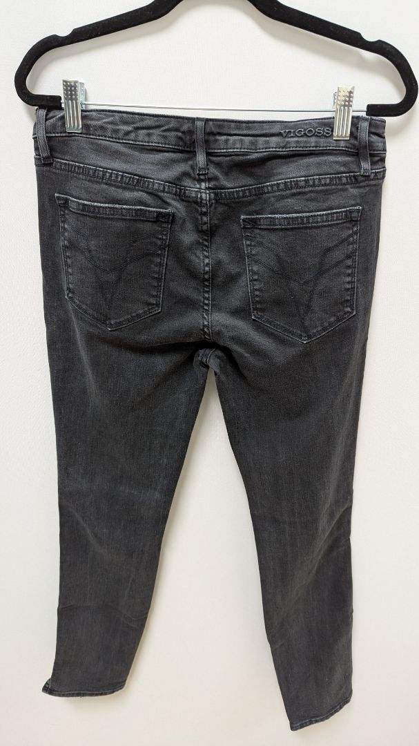 Vigoss Faded Black Chelsea Distressed Skinny Jeans