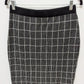 White House Black Market Black/White Square Print Pencil Skirt